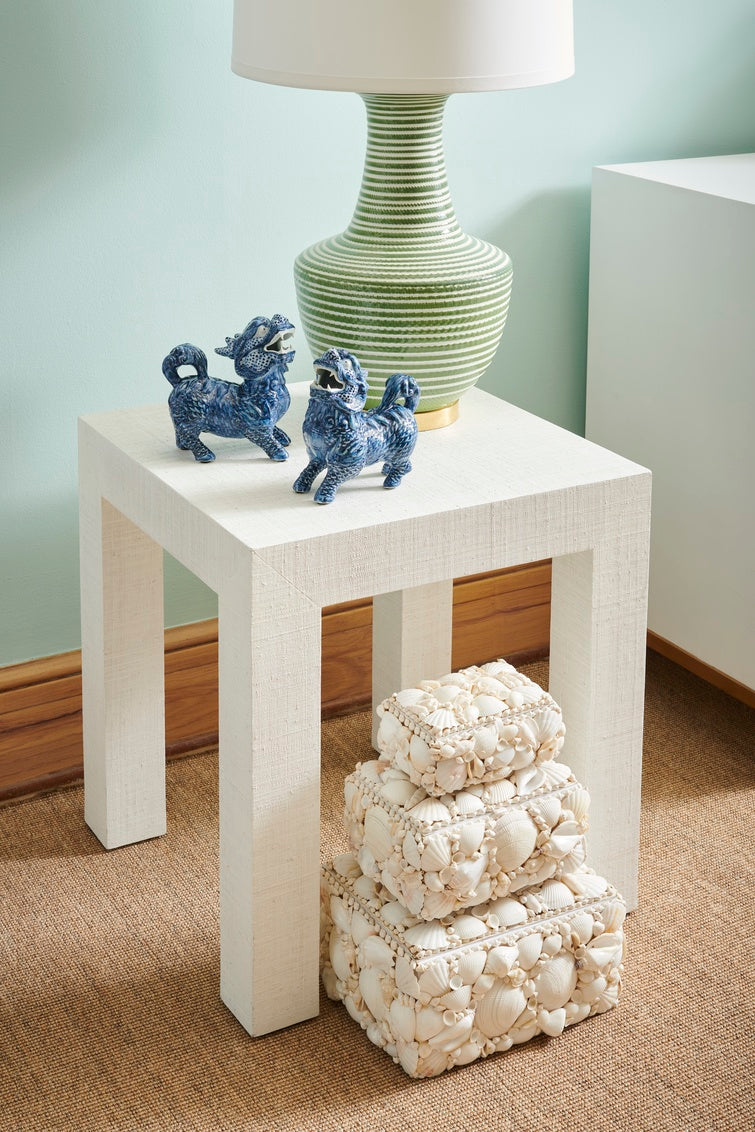 Blue Foo Dogs (Pr) in 7.5 / Ceramic/Porcelain - Chelsea House