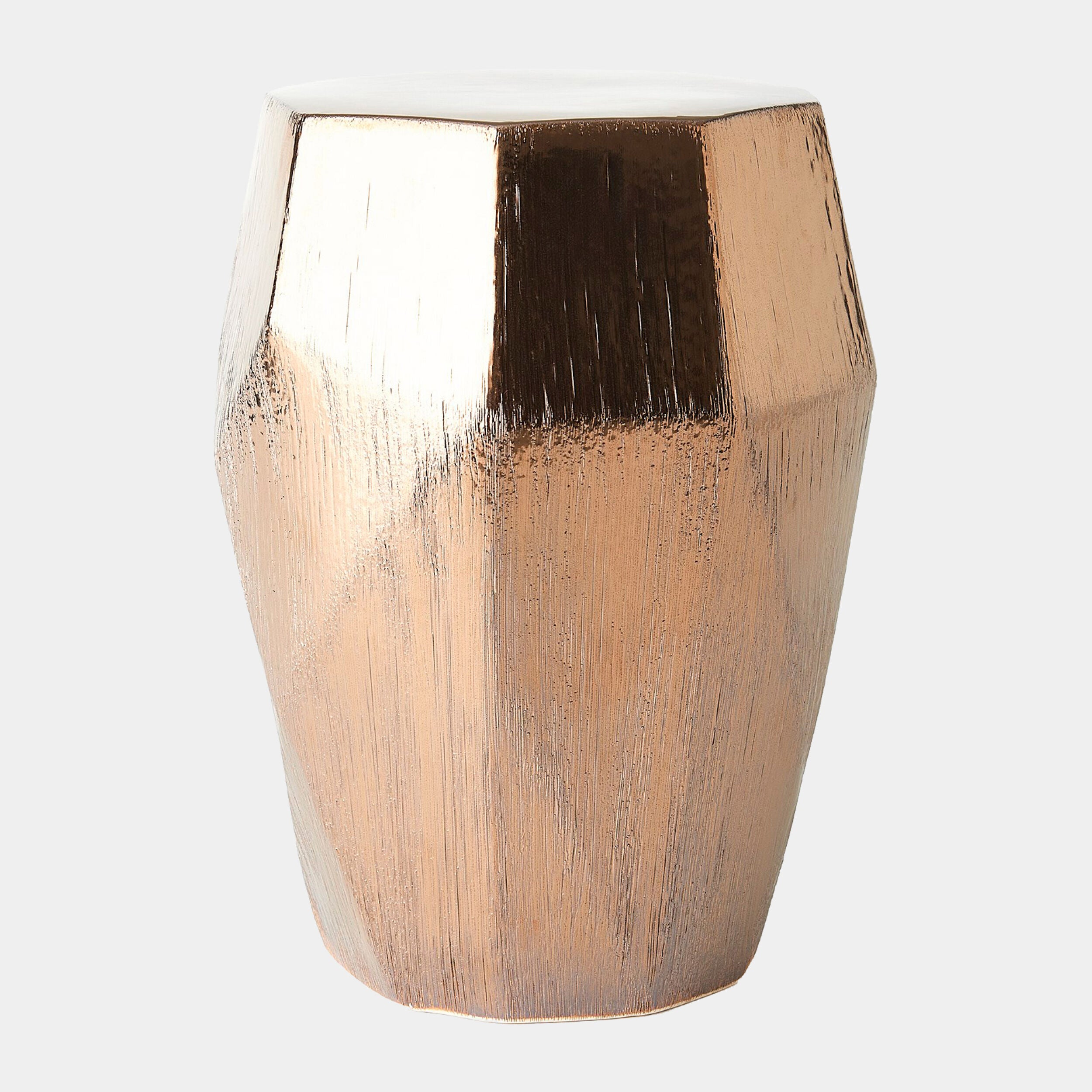 Origami Garden Stool-Bronze
