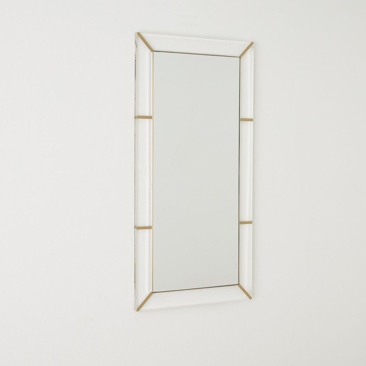 Asher Mirror-Acrylic/Brushed Brass