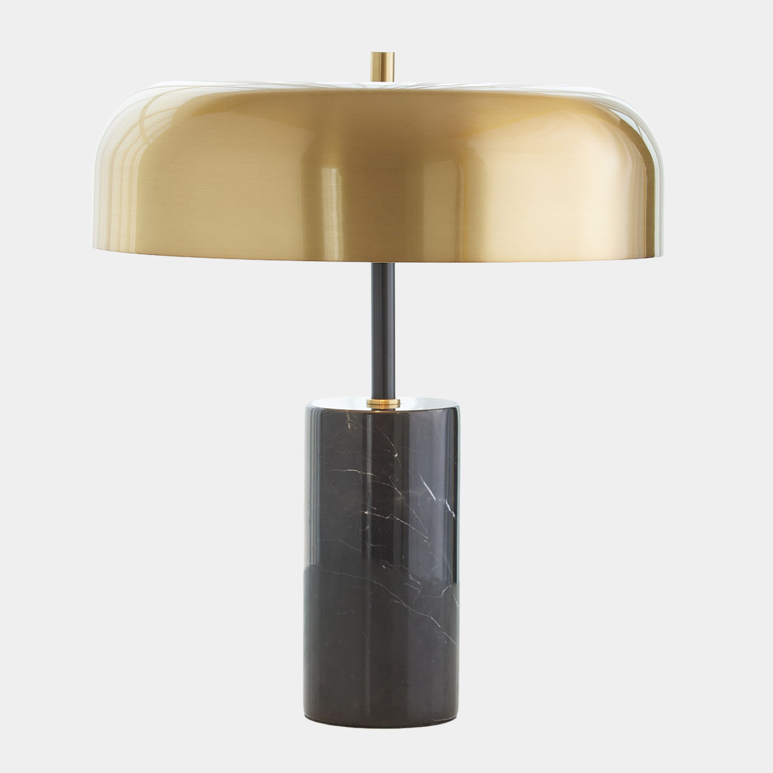 Carly Dome Table Lamp-Gold/Black