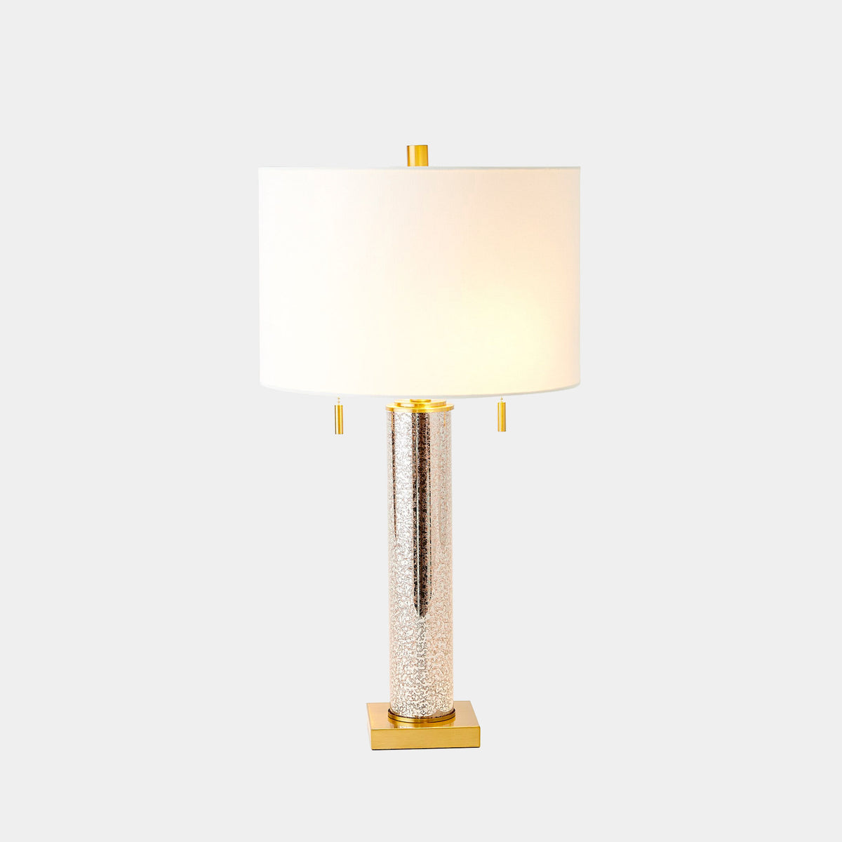 Randall Mercury Glass Table Lamp-Silver