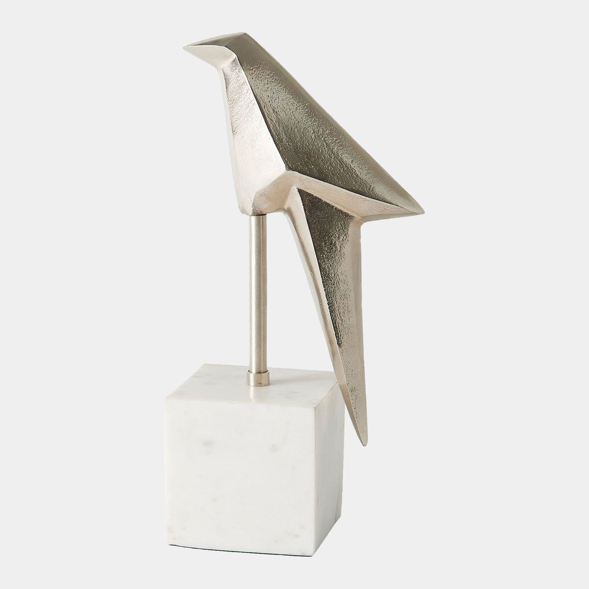 Perched Origami Bird-Nickel