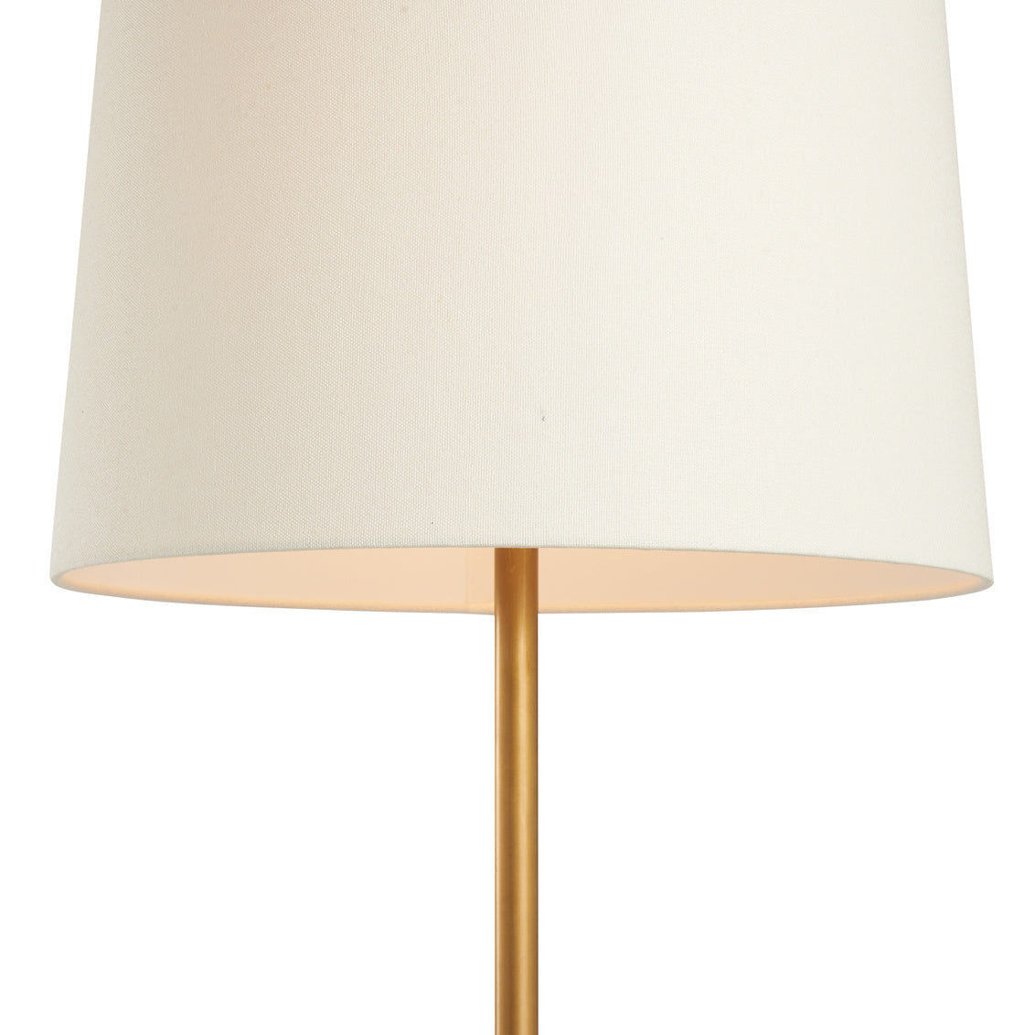 Lambeth Floor Lamp - Travertine in Natural White/Antique Brass / Travertine - Chelsea House