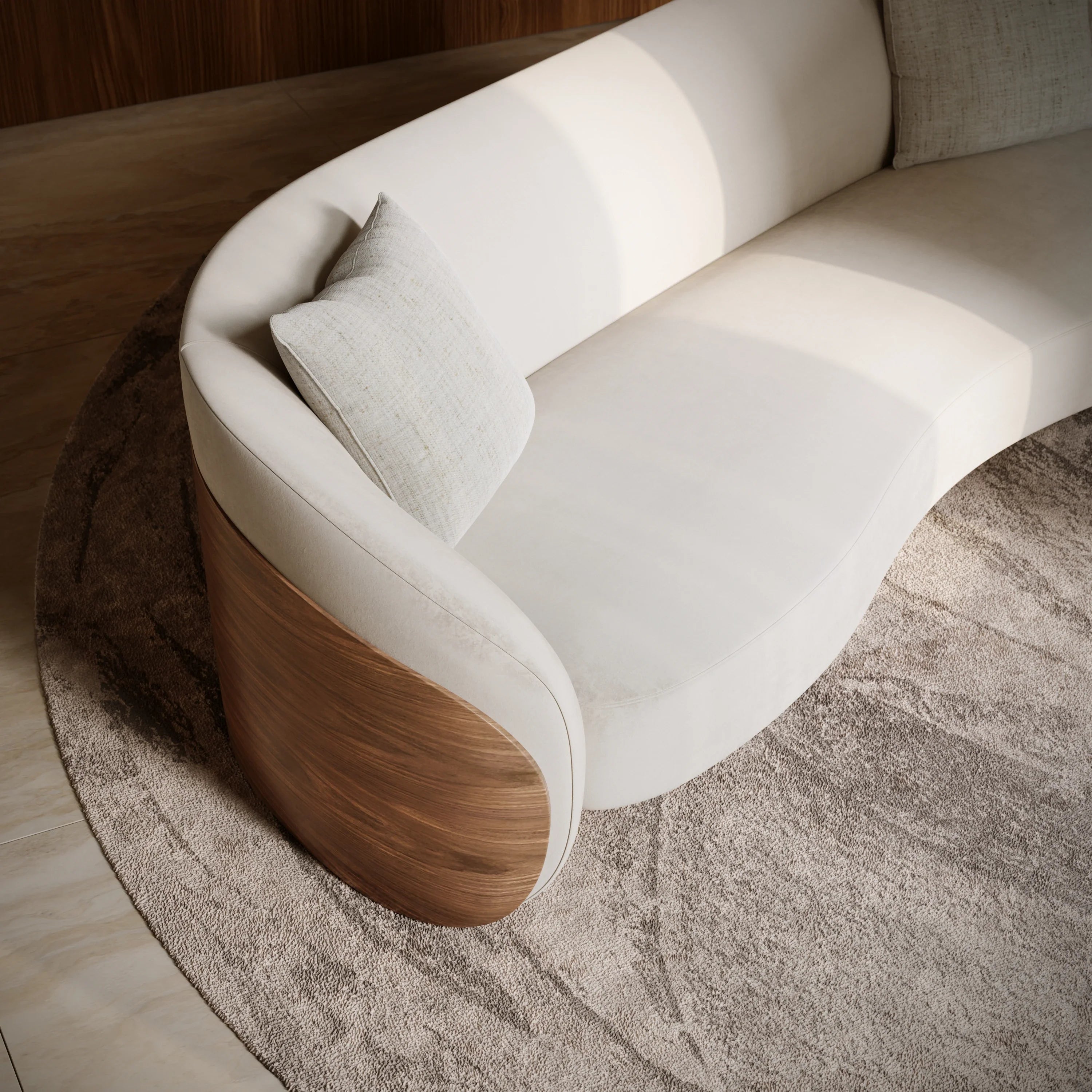 Fleur Wood Back Sofa – Sofas & Loveseats by Caracole | Sutter & Vale