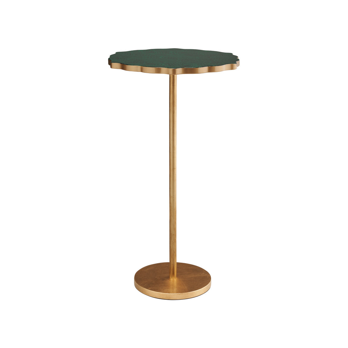 Malachite Side Table in 24.5 / Iron - Chelsea House