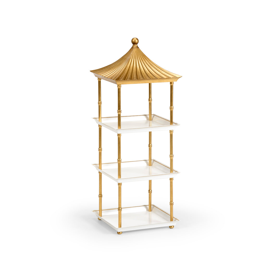 Pagoda Shelf - Gold in 31 / Aluminum - Chelsea House