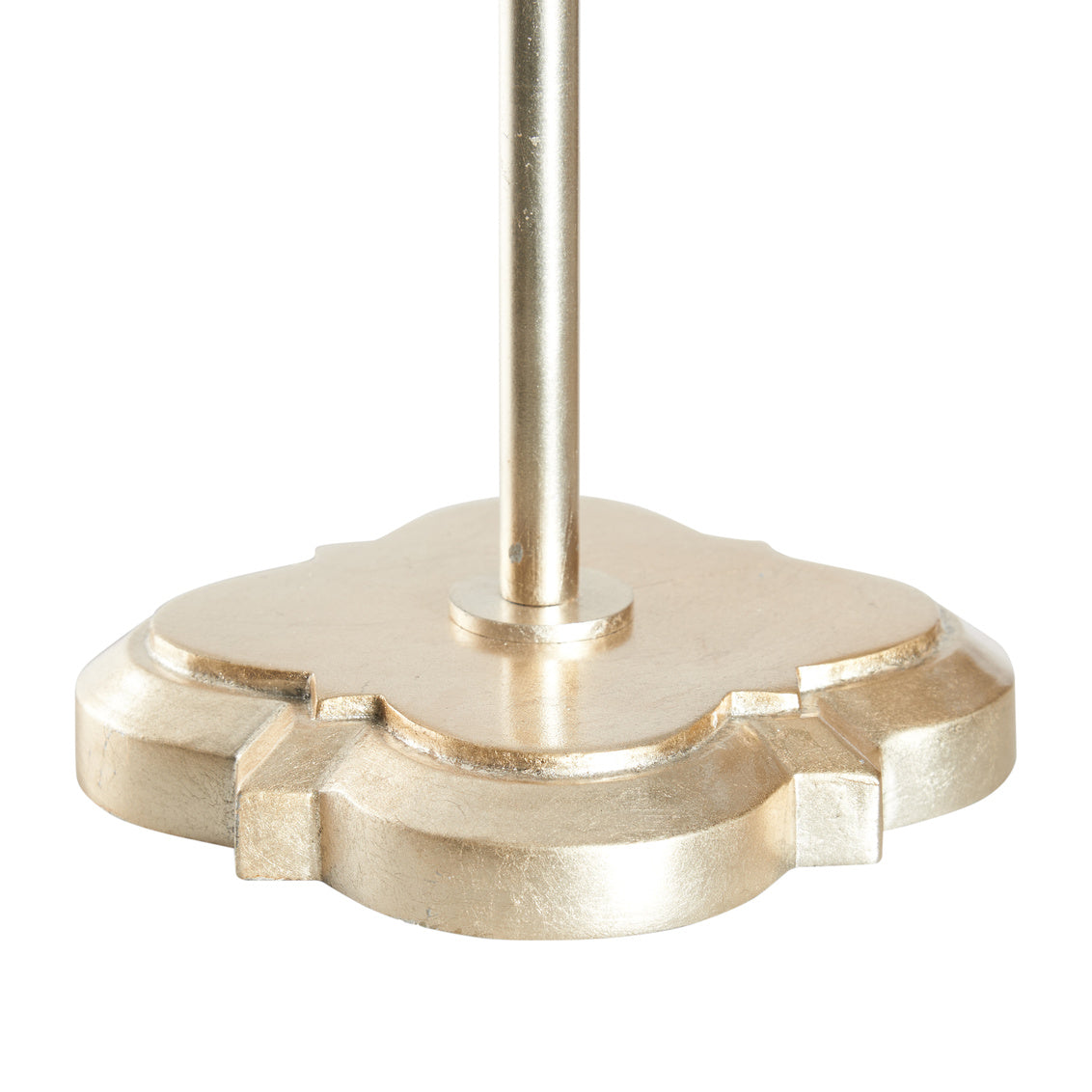 Quatrefoil Table Lamp - Silver Leaf in Antique Silver Leaf / Resin - Chelsea House