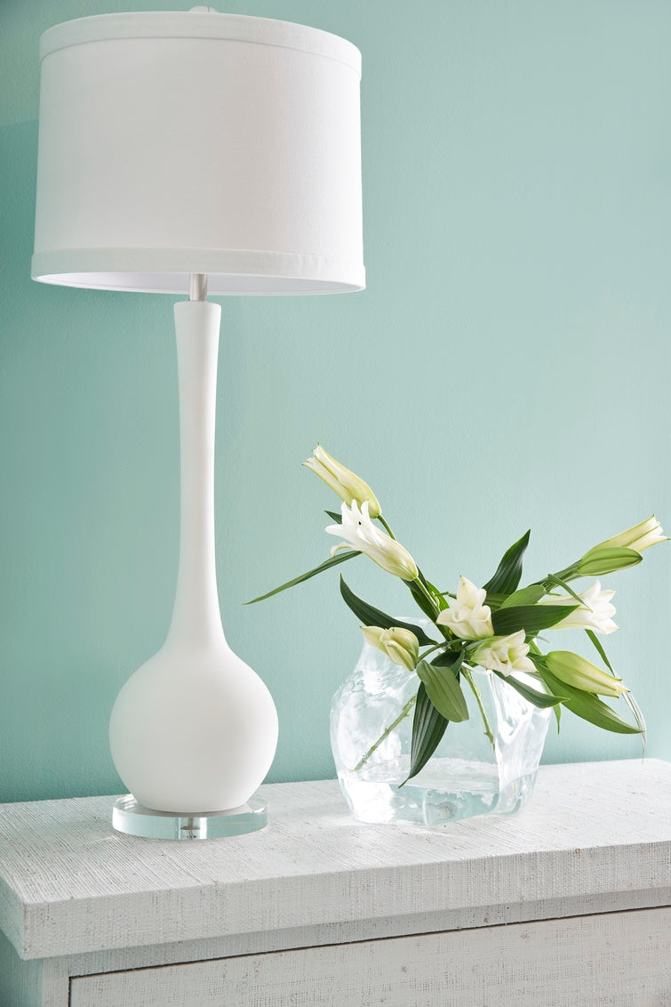 Matthews Lamp - White in 41 / Ceramic/Porcelain - Chelsea House