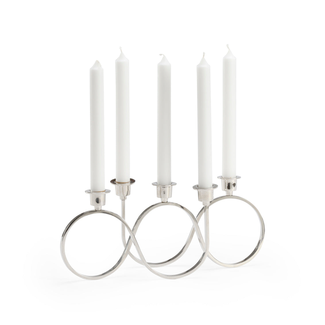 Windsor Candlestick - Nickel in 5.5 / Metal - Chelsea House