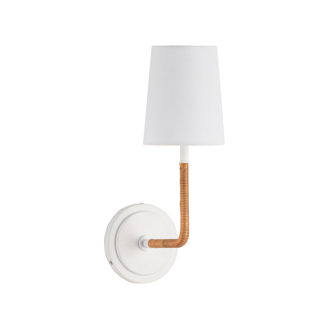 Amelia Sconce - White in White/Natural / Metal - Chelsea House