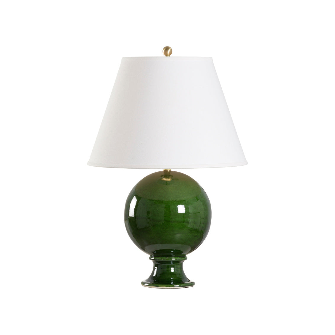 Sphere Table Lamp - Green in 30 / Ceramic/Porcelain - Chelsea House