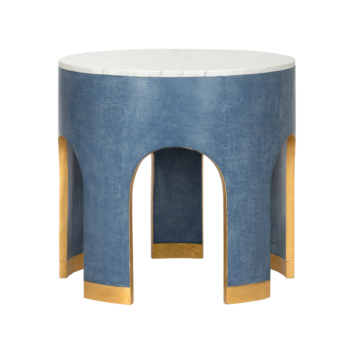 Aqueduct End Table - Blue in 27 / Marble - Chelsea House