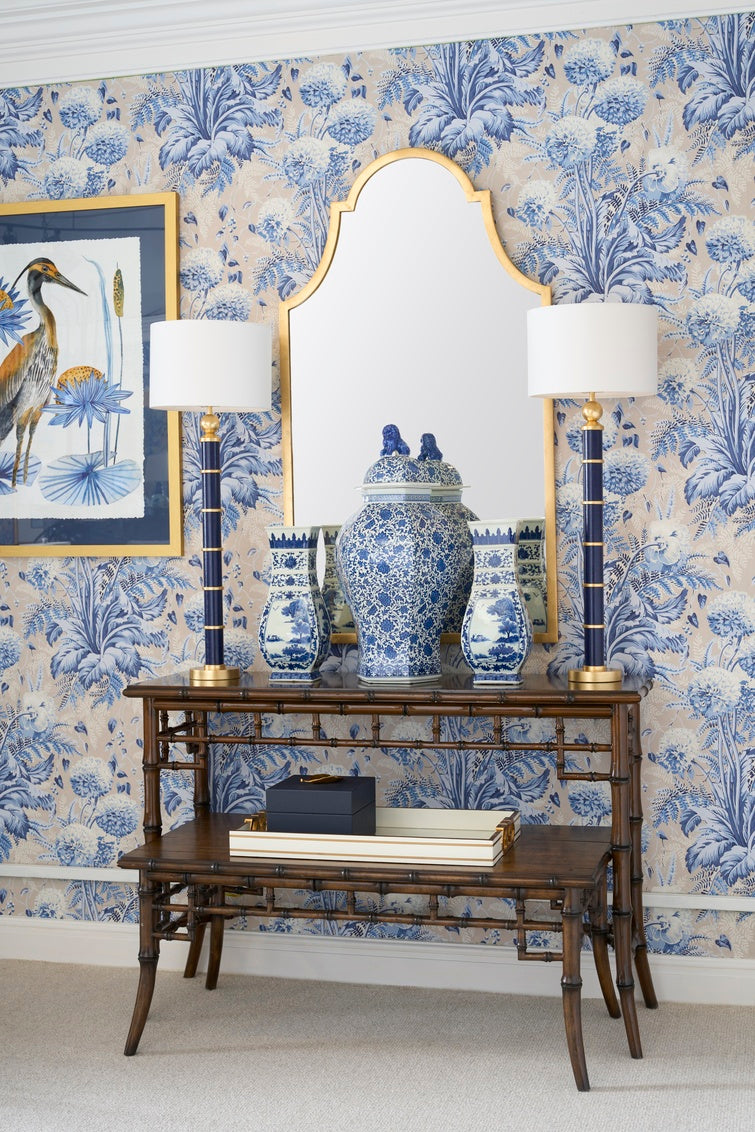 Bamboo Console - Walnut in 32.5 / Wood - Chelsea House