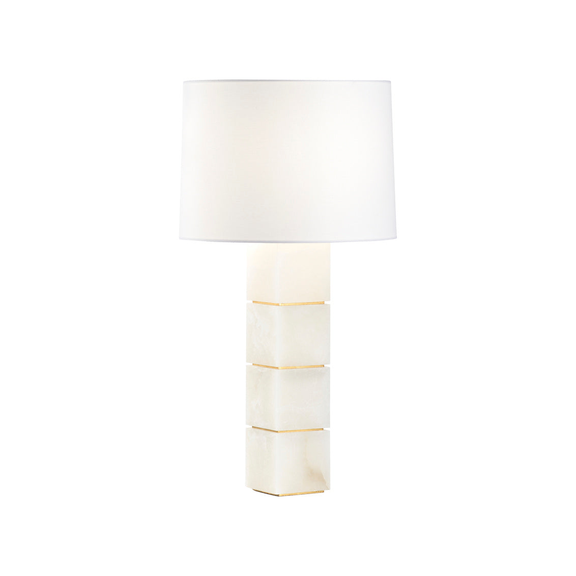 Stacked Alabaster Lamp