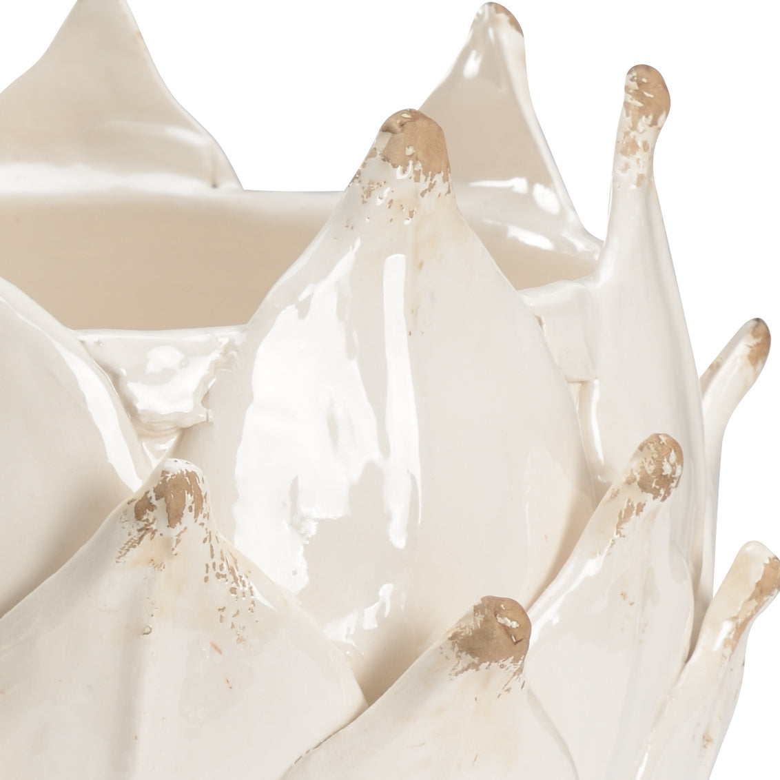 White Leaf Vase