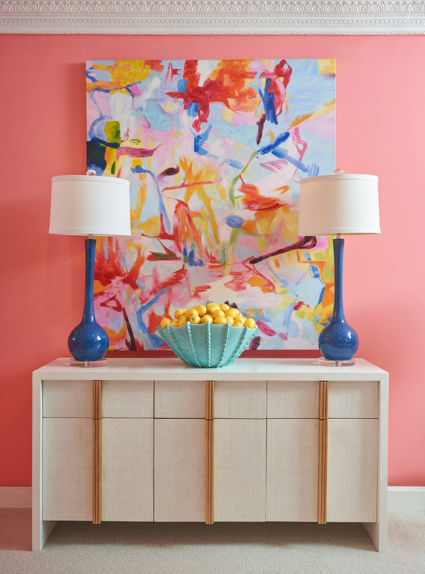 Matthews Lamp - Blue in 41 / Ceramic/Porcelain - Chelsea House