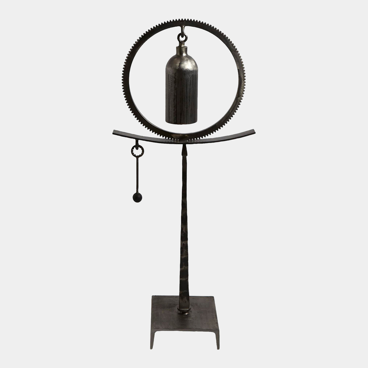 Taper Spring Sound Sculpture-Natural Iron