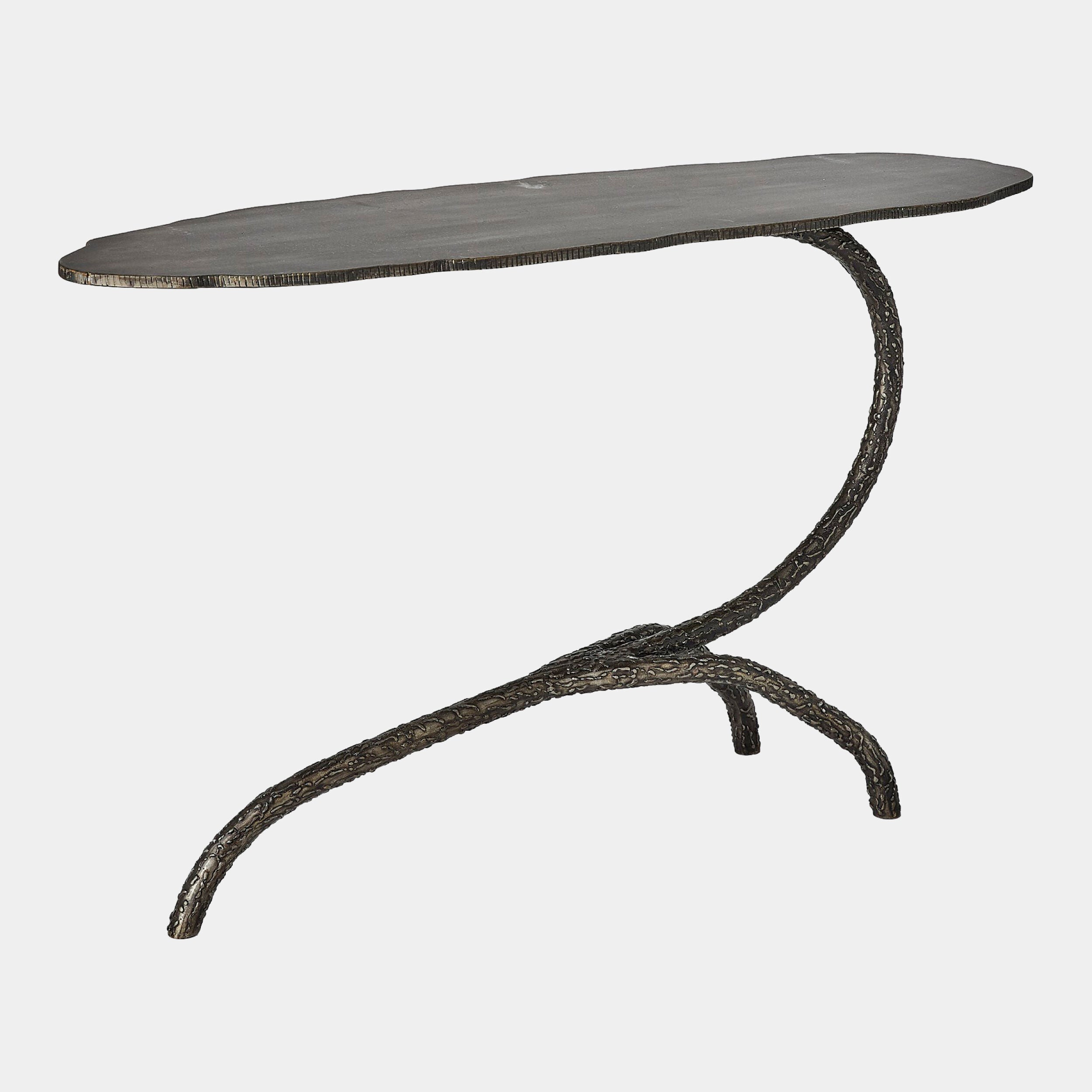 Forest Blossom Side Table-Natural Iron