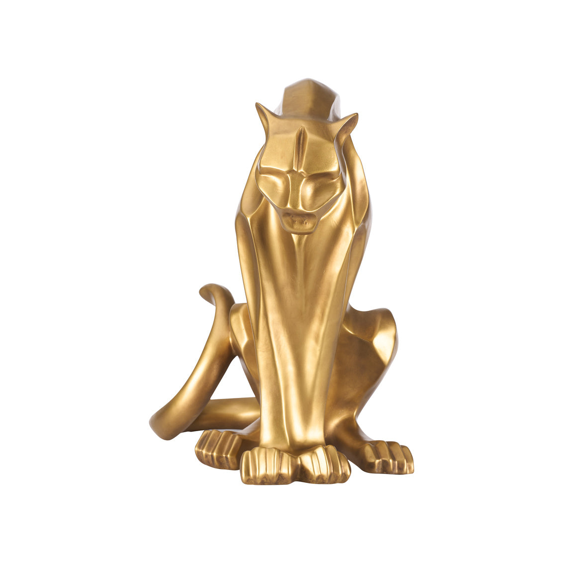 Cat - Gold in Matte Gold / Resin - Chelsea House