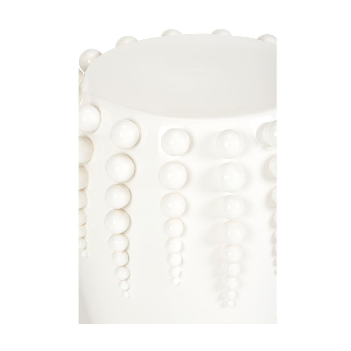 Sea Urchin Garden Seat - White in 18 / Ceramic/Porcelain - Chelsea House