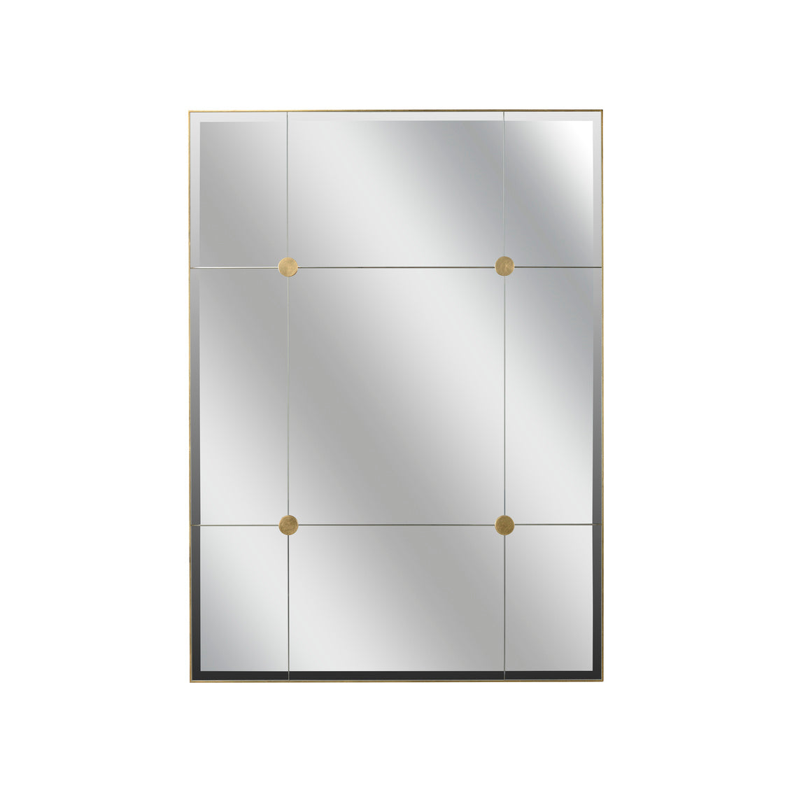 Loire Mirror - Gold (Lg) in 58 / Wood - Chelsea House