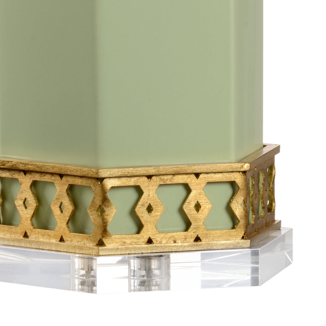 Miriam Table Lamp - Pistachio in 33 / Ceramic/Porcelain - Chelsea House