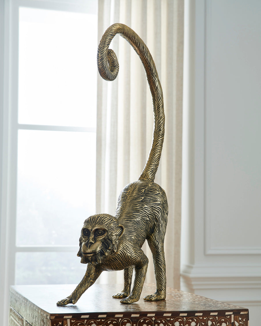 Standing Monkey in 30.5 / Aluminum - Chelsea House