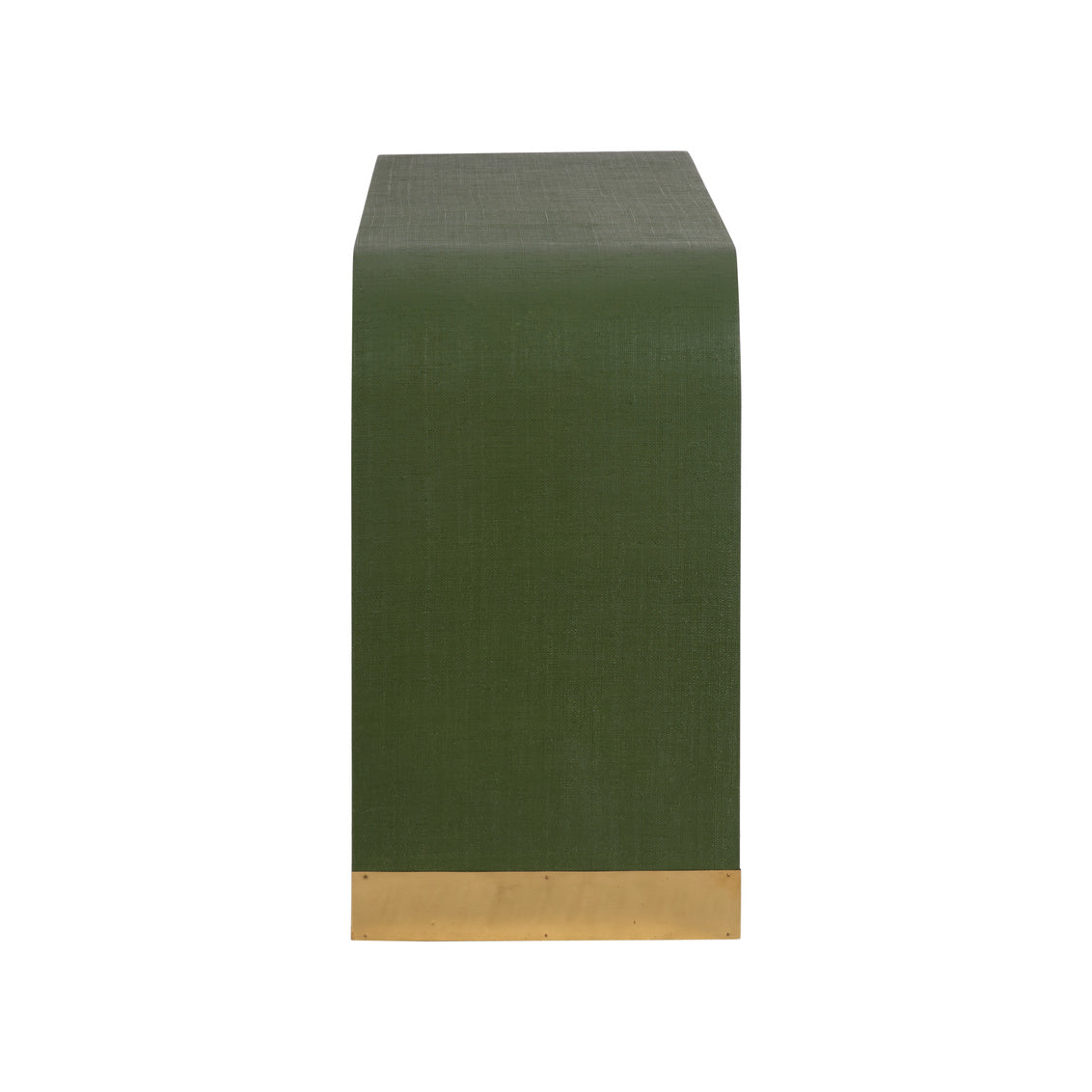 Waterfall Console - Green in Green / Raffia - Chelsea House