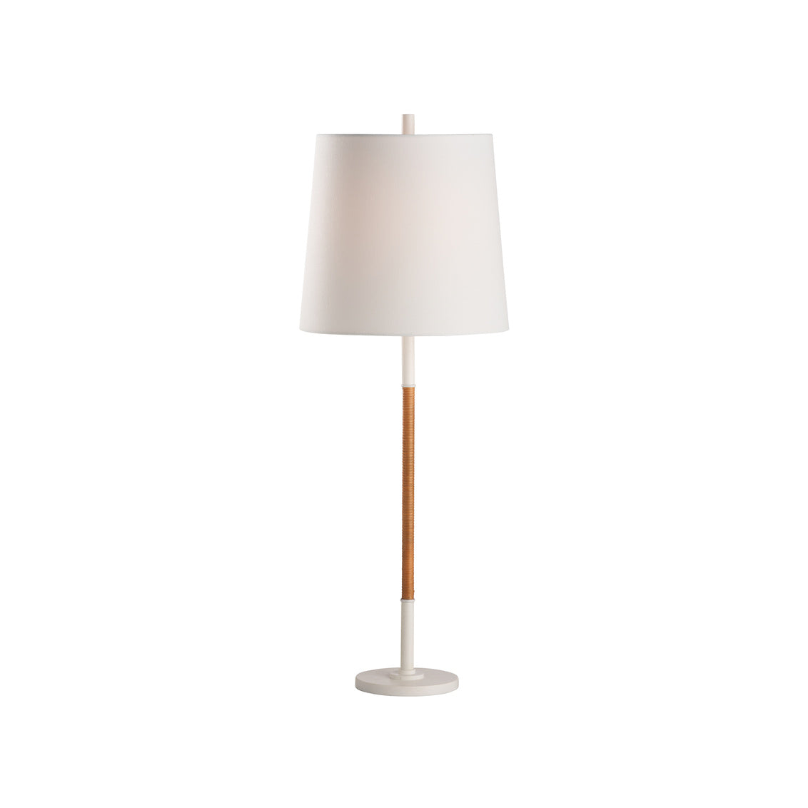 Amelia Rattan Lamp - White