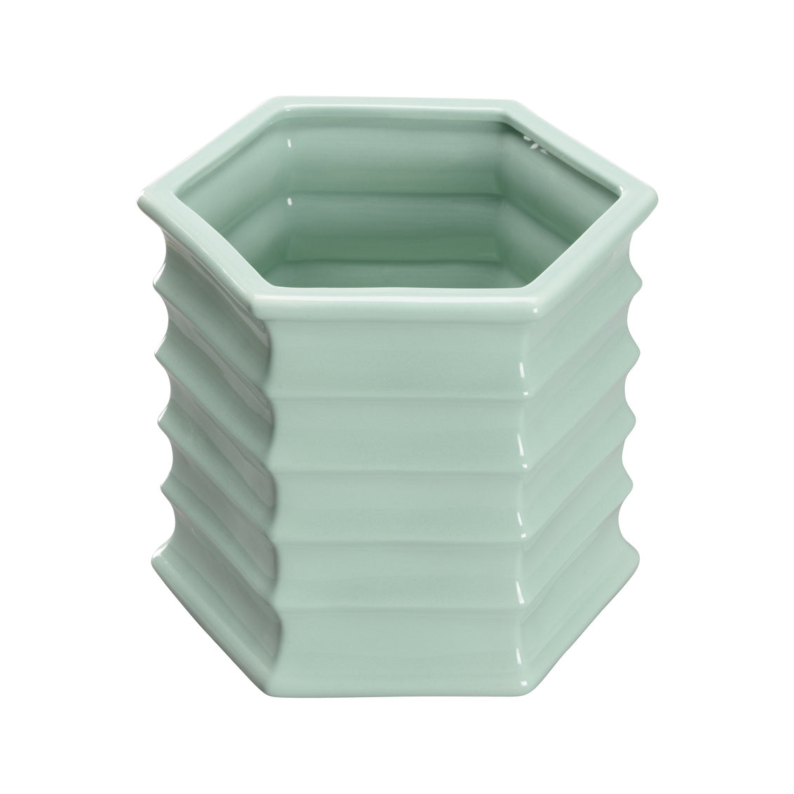 Willow Planter - Seafoam (Lg) in 10.5 / Ceramic/Porcelain - Chelsea House