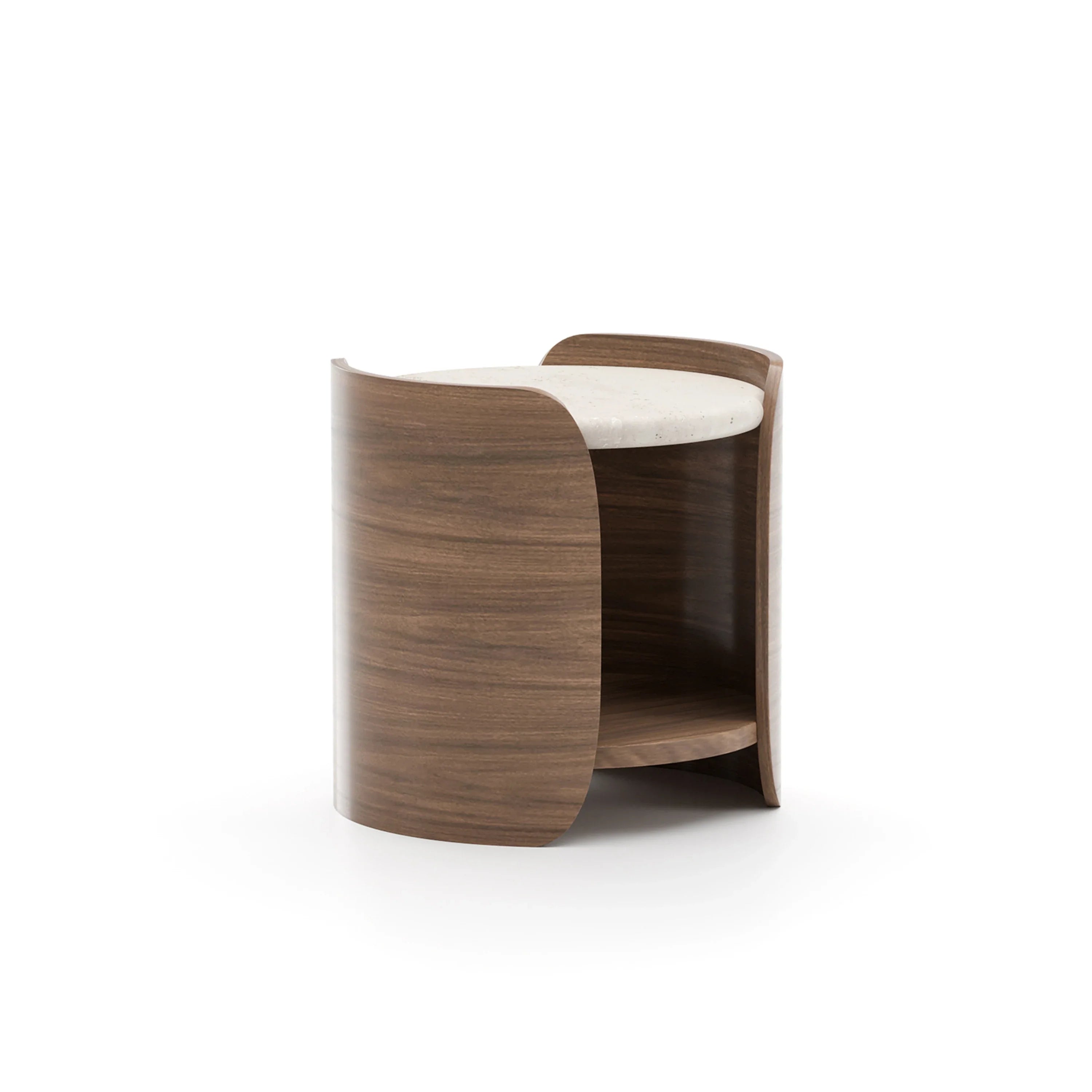 Fleur Side Table W/ Wood Shelf – Side & End Tables by Caracole | Sutter & Vale
