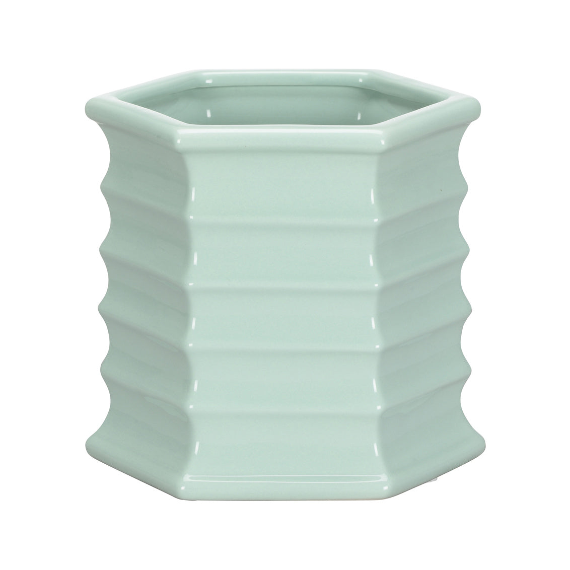 Willow Planter - Seafoam (Sm) in 7.5 / Ceramic/Porcelain - Chelsea House