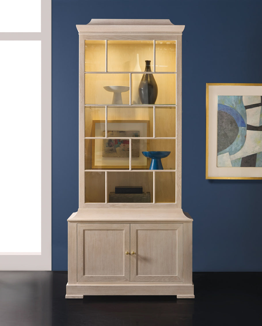 Modern History Washed Oak Bookcase MH1197F01