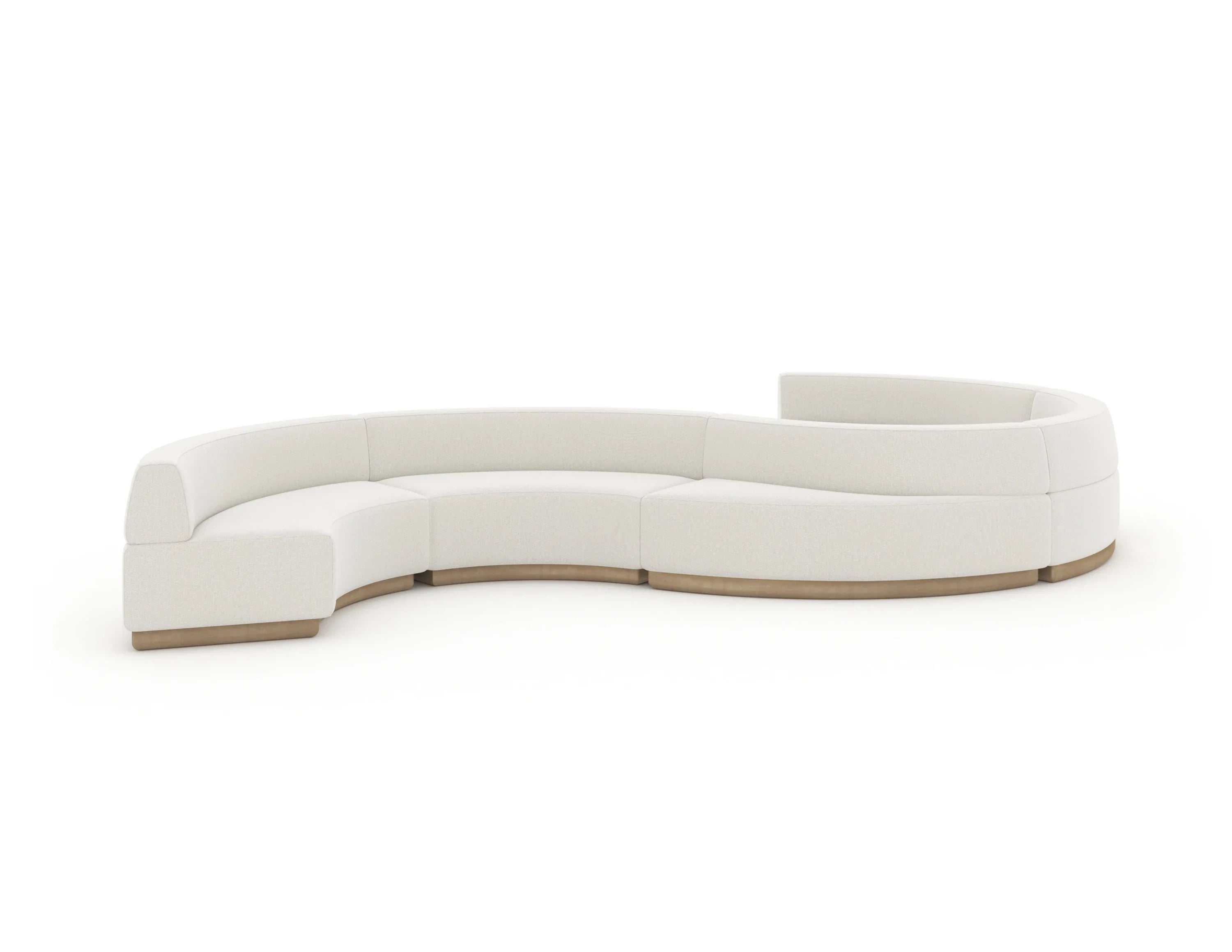 Crescent Armless Loveseat