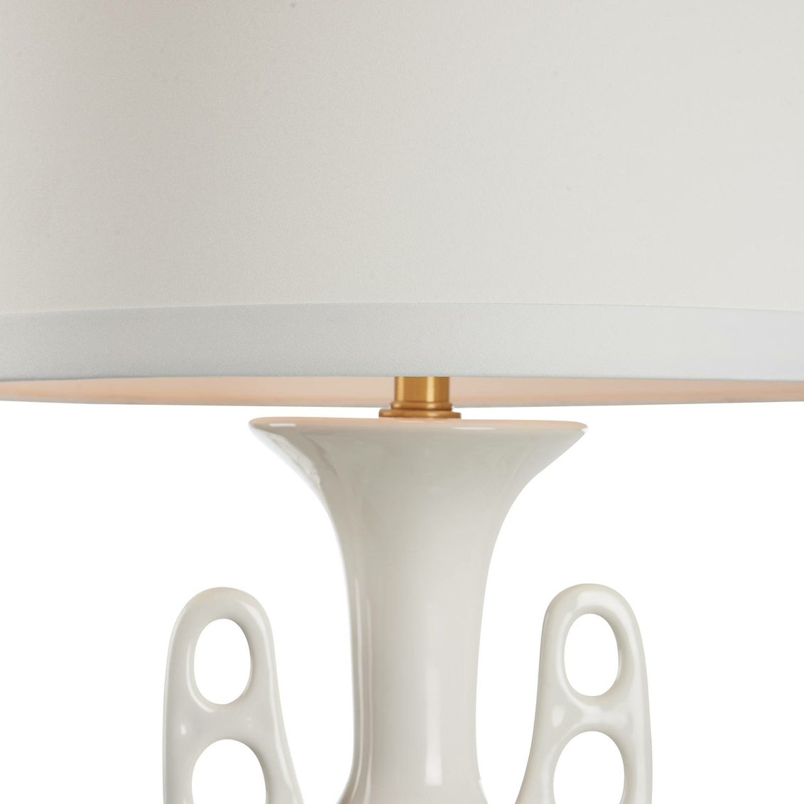 Neoclassical Lamp - White in White Glaze / Ceramic/Porcelain - Chelsea House