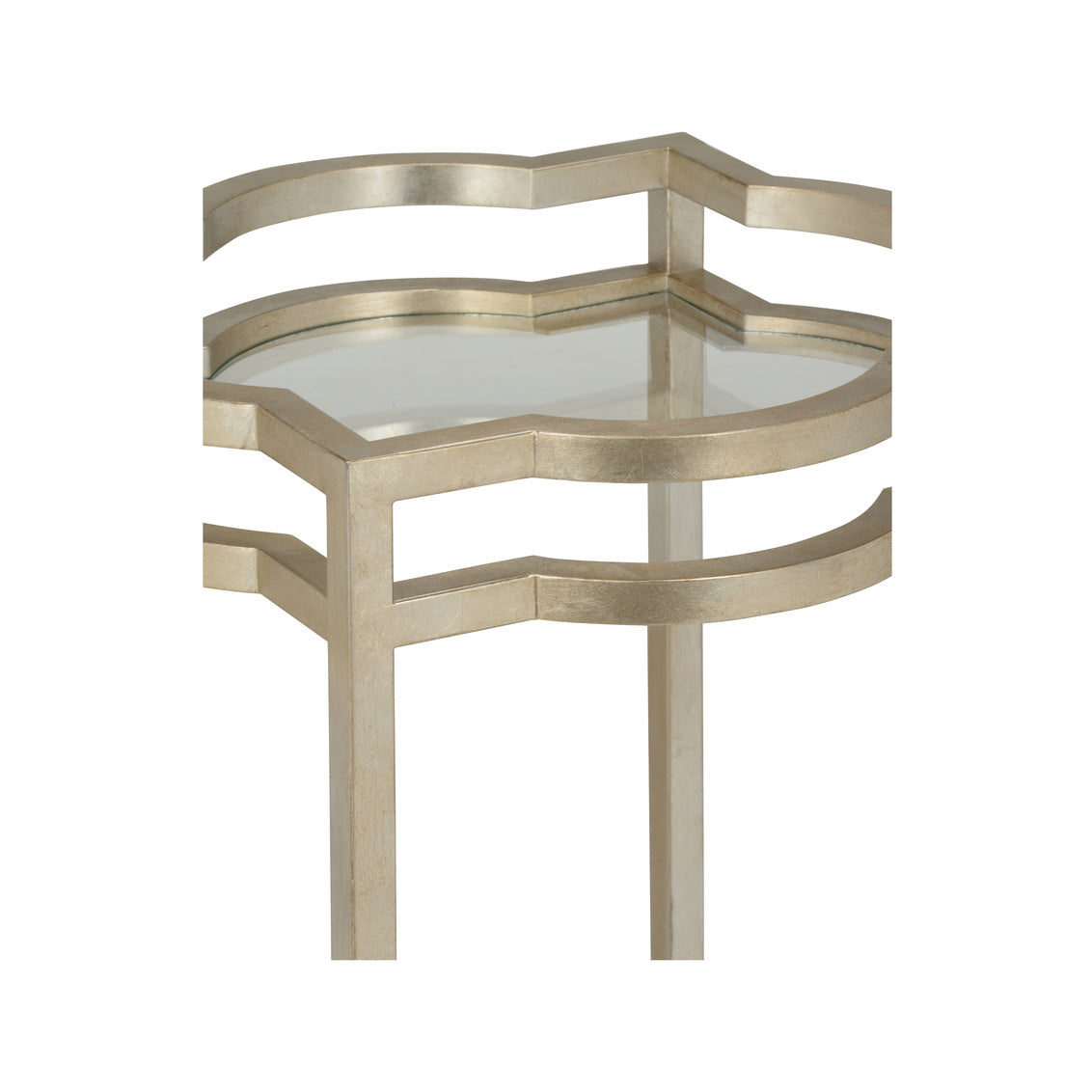 Quatrefoil Bar Cart - Silver in 34 / Metal - Chelsea House