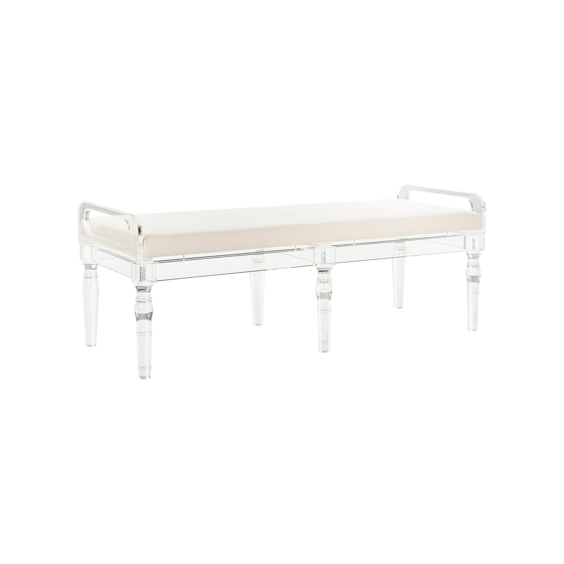 Masters Acrylic Bench in Clear/Natural / Acrylic - Chelsea House