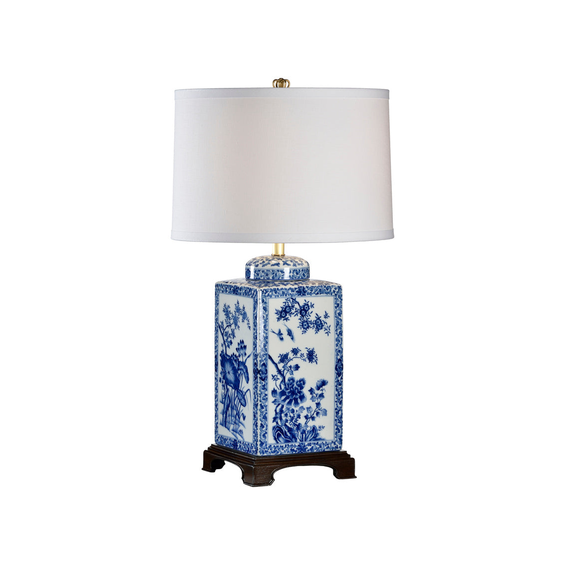 Lotus Lamp - Blue (Lg) in 32 / Porcelain - Chelsea House