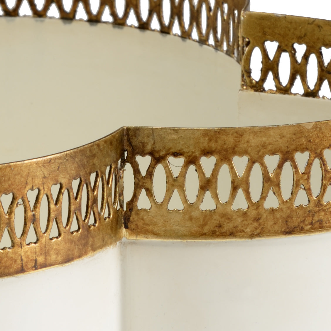 Tracery Cachepot - Cream (Sm) in 6.5 / Iron - Chelsea House