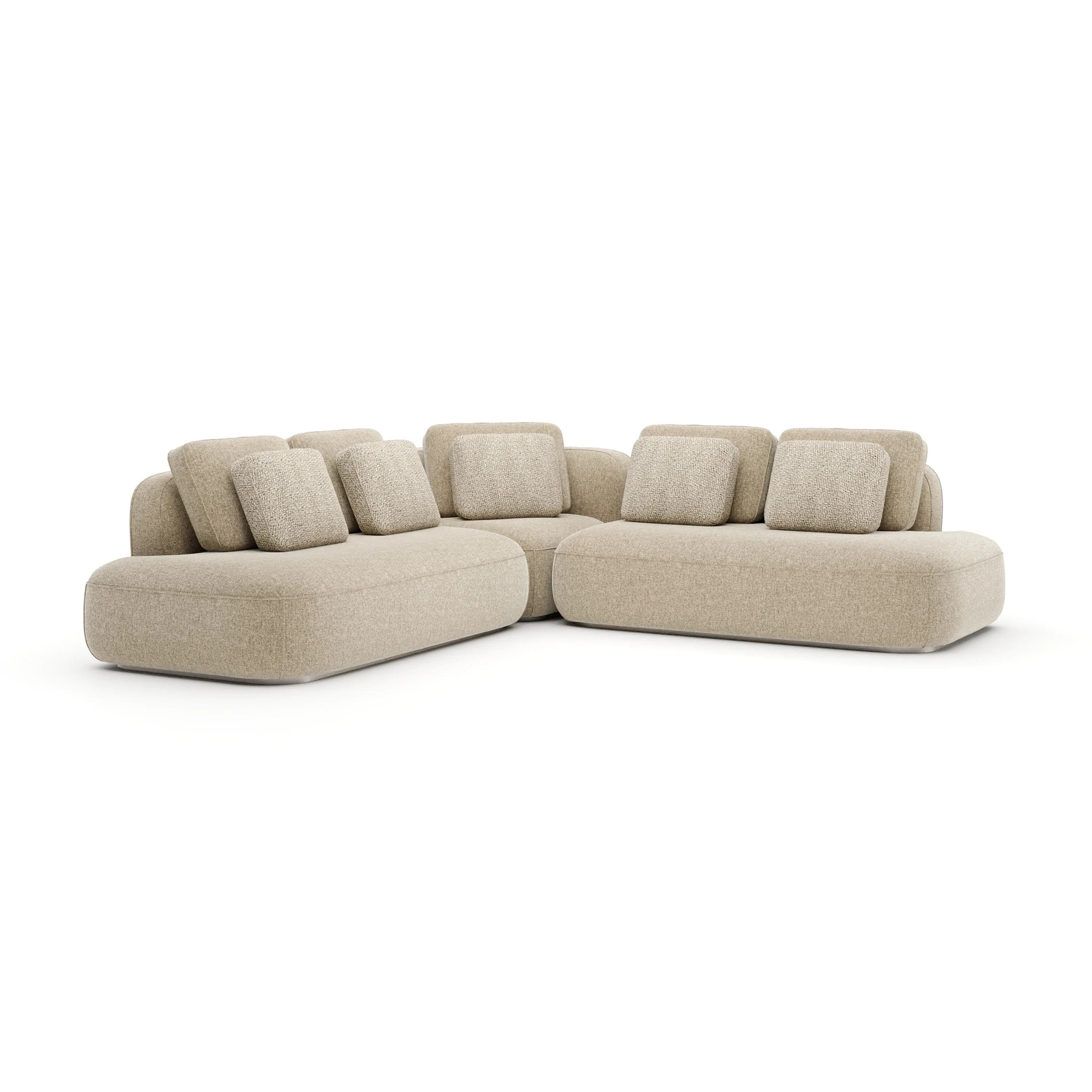 Sasso Small L Sec - Oatmeal - Sectionals by Caracole