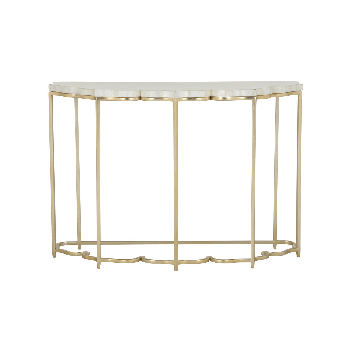 Lotus Flower Console in 32.5 / Metal - Chelsea House