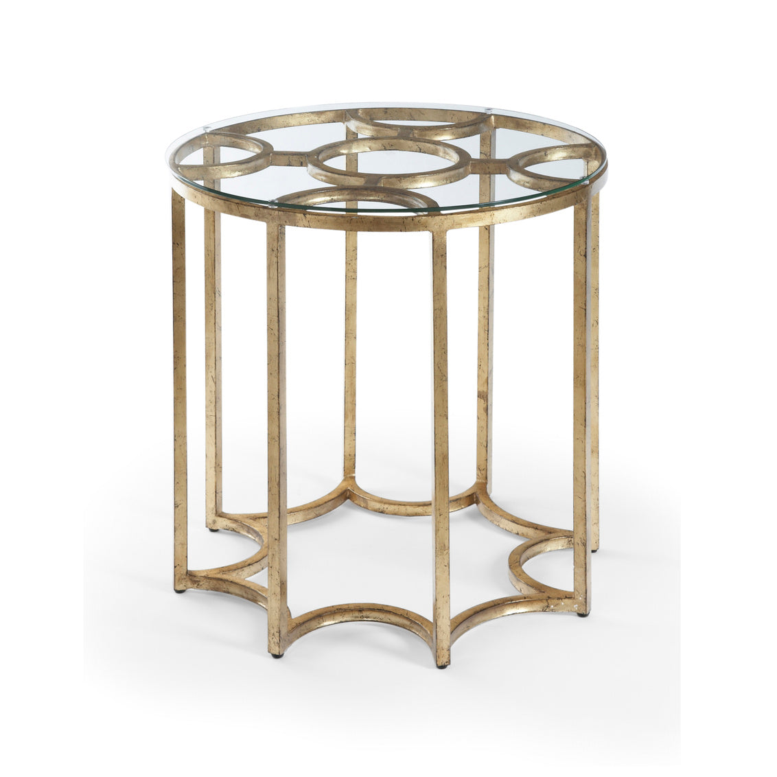 Lisette Side Table - Gold in 25 / Metal - Chelsea House