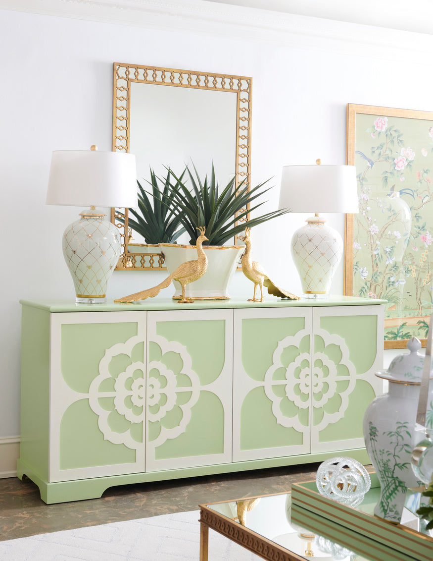 Ginger Jar Lamp - White in 33 / Ceramic/Porcelain - Chelsea House