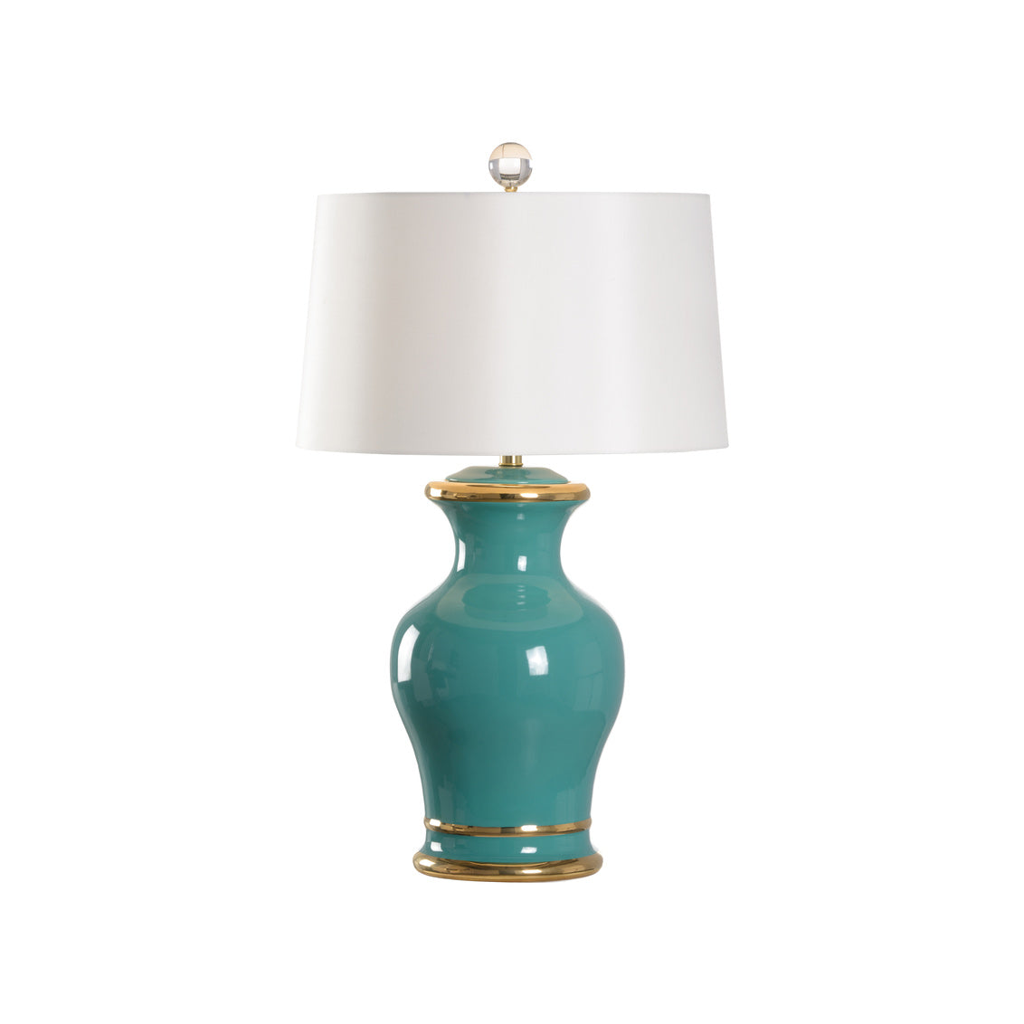 Audrey Lamp - Green in 32 / Ceramic/Porcelain - Chelsea House