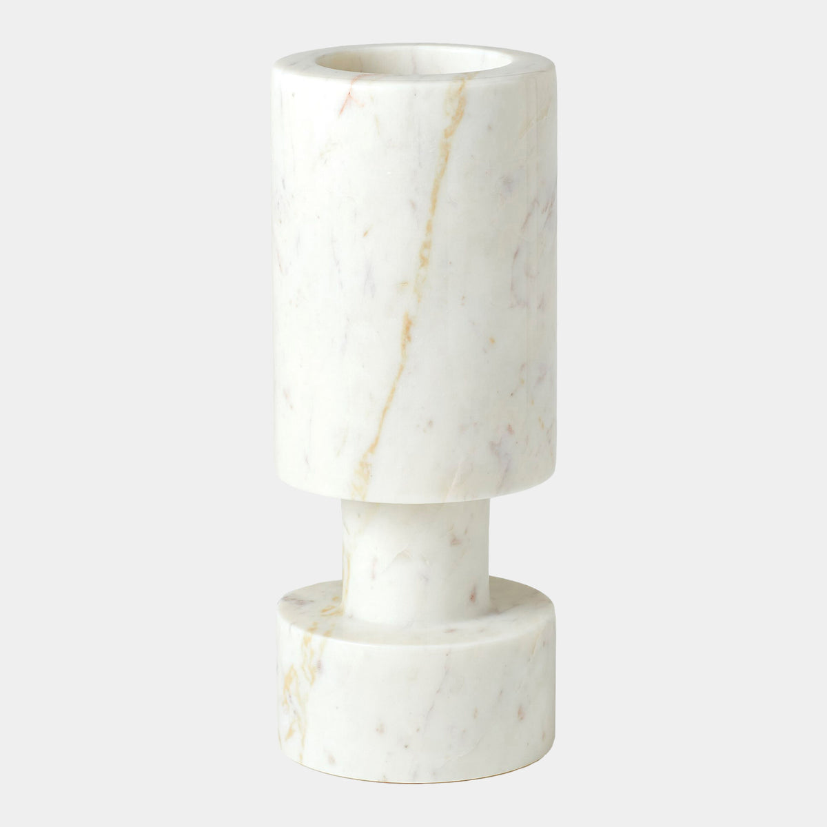 Luc Vase-White Marble