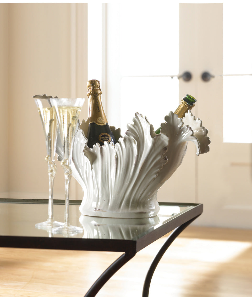 Acanthus Leaf Bowl in 11.5 / Ceramic/Porcelain - Chelsea House