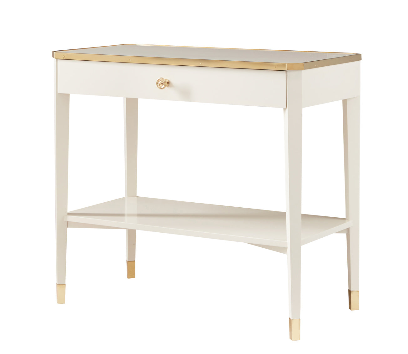 Modern History Niles Bedside Table-White MH1150F01