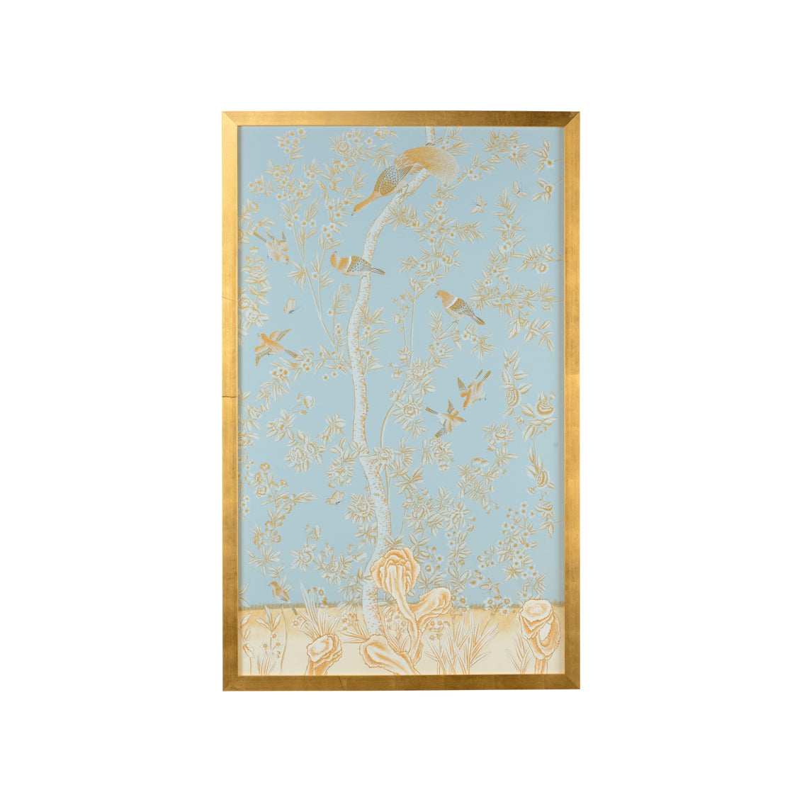 Light Blue Philadelphia Panel in 63h x 39w x 1.5d / Silk - Chelsea House