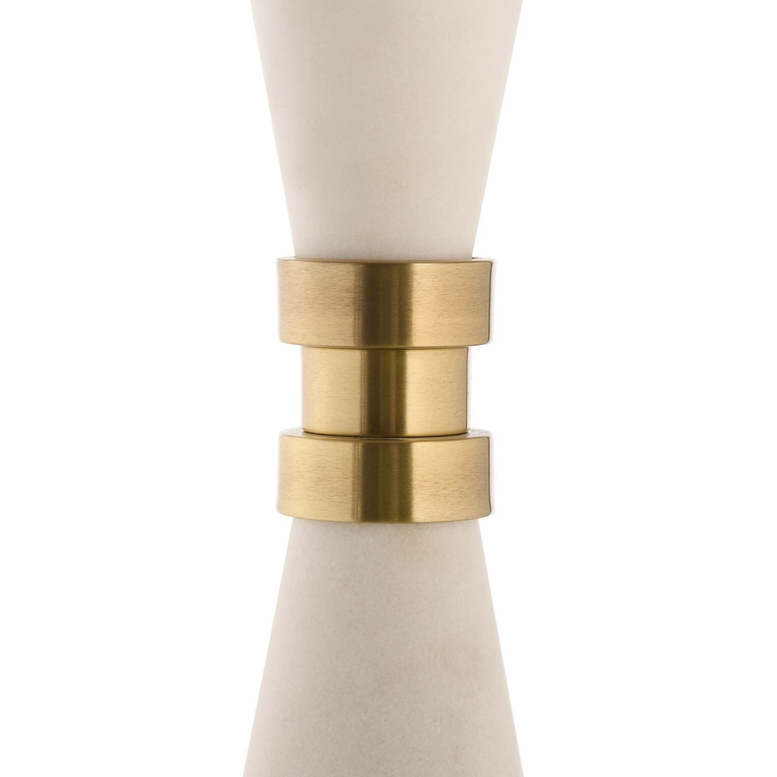 Elin Table Lamp in Natural White/Antique Brass / Marble - Chelsea House