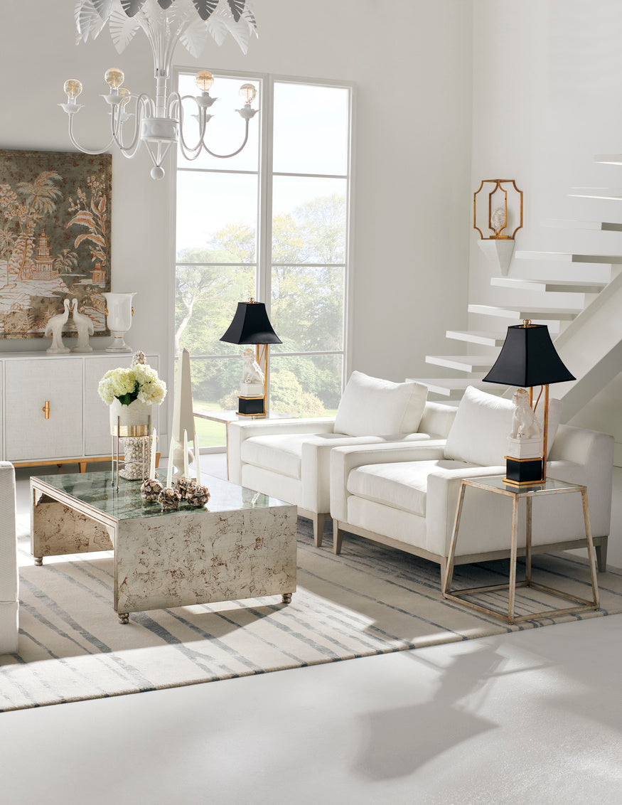 Fern Chandelier - White in 41 / Iron - Chelsea House